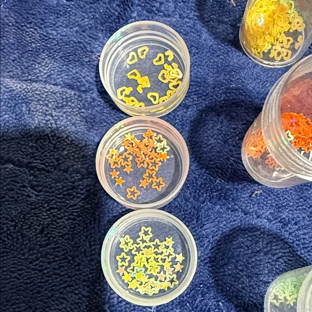 Yellow and Orange Star & Heart Confetti Mix